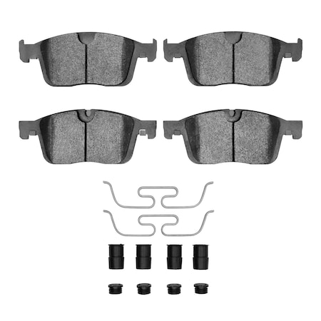 DYNAMIC FRICTION CO 3000 Ceramic Brake Pads and Hardware Kit, Extreme Low Dust, Low Copper Ceramic, 100% Asbestos-free,  1310-1866-01